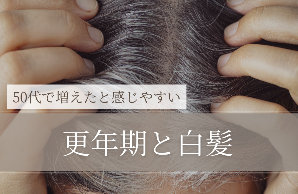 更年期と白髪｜50代で「急に増えた」と感じやすい理由と整え方